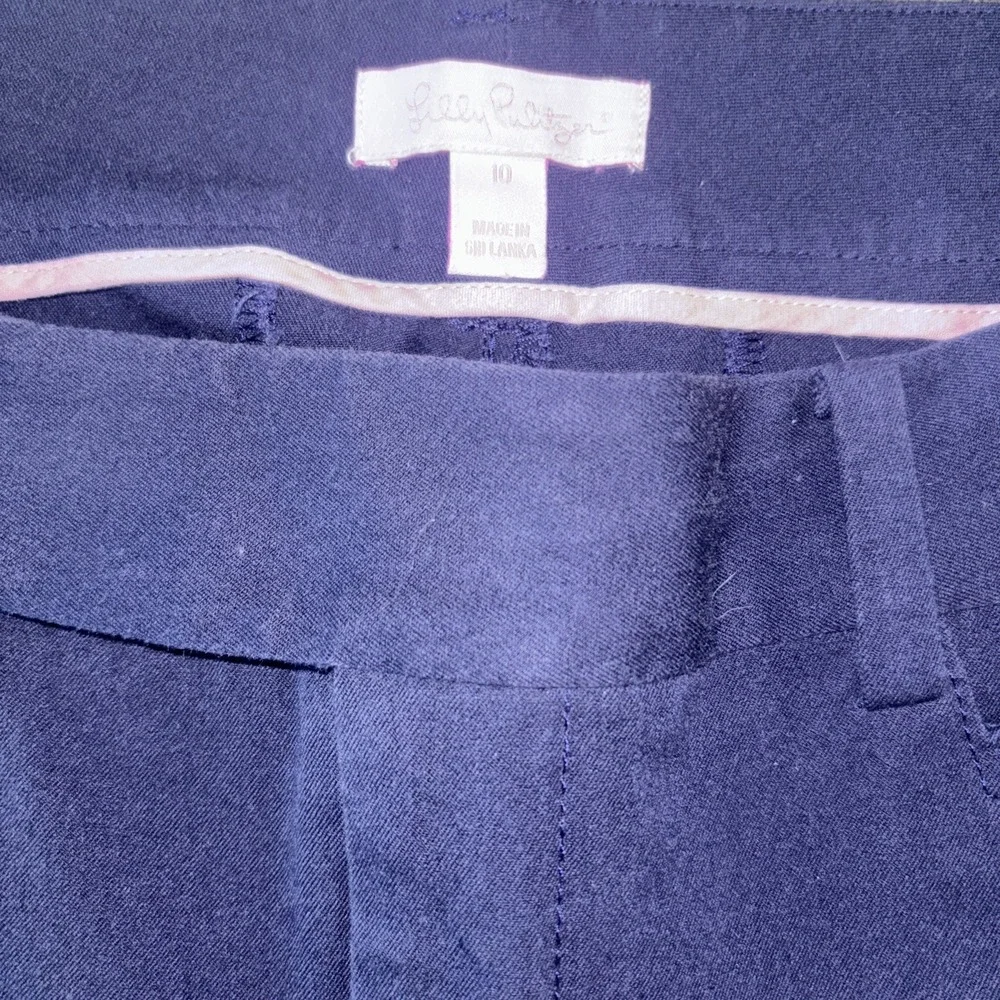 Women's Size 10 Lilly Pulitzer Dark Navy Pants - Picture 2 of 6